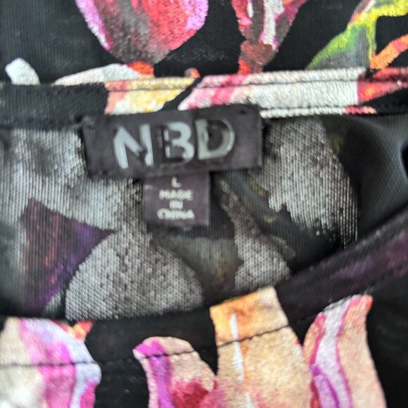 NBD Binx Black Floral Bodysuit - Picture 10 of 10